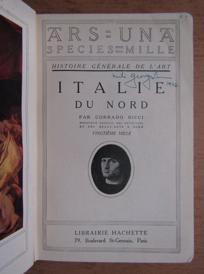 Corrado Ricci - Italie du Nord (1937)