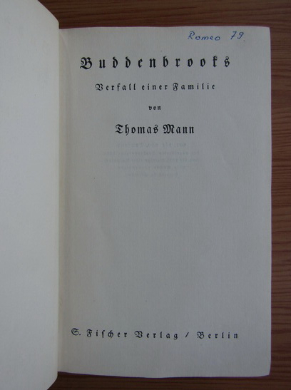 Thomas Mann - Buddenbrooks (1930)