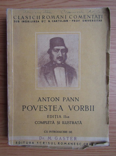 Anticariat: Anton Pann - Povestea vorbii (1933)