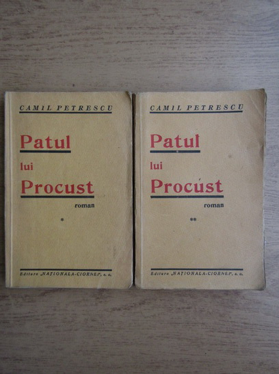Anticariat: Camil Petrescu - Patul lui Procust (editie princeps, 2 volume, 1933)