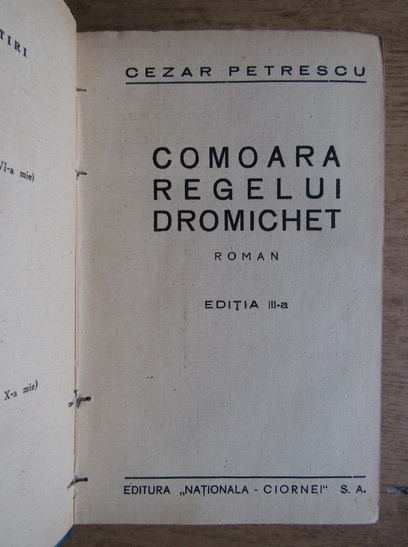Cezar Petrescu - Comoara Regelui Dromichet. Aurul negru 