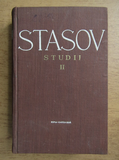 Anticariat: V. V. Stasov - Studii (volumul 2)