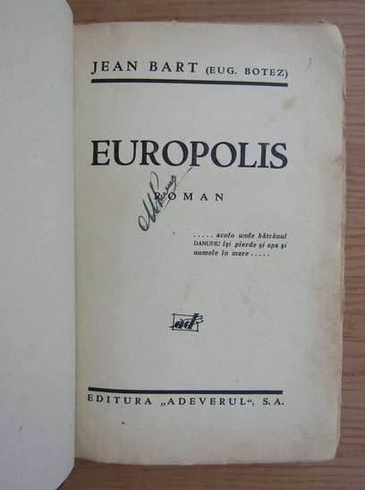 Jean Bart - Europolis (1934)