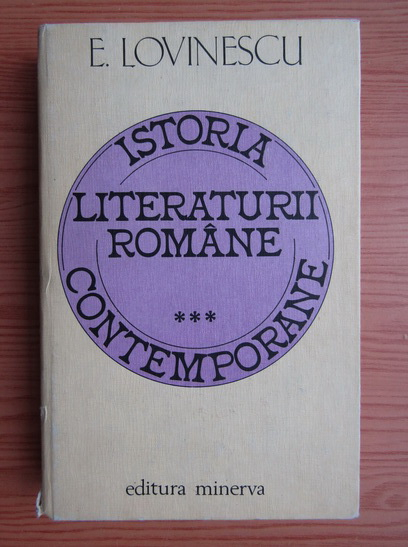 Anticariat: Eugen Lovinescu - Istoria literaturii romane contemporane (volumul 3)