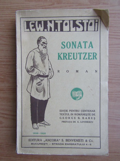 Anticariat: Lew Nikolajewitsch Tolstoi - Sonata Kreutzer (1928)