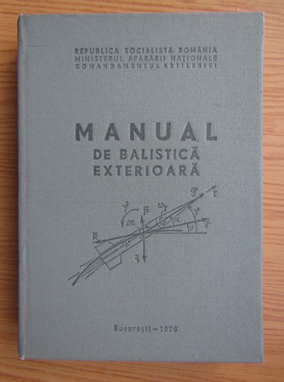 Anticariat: Florentin Moraru - Manual de balistica exterioara
