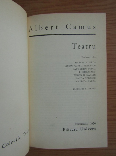 Albert Camus - Teatru