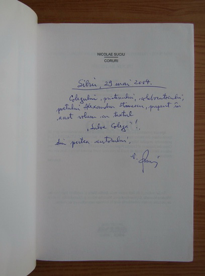 Anticariat: Nicolae Suciu - Coruri (cu autograful si dedicatia autorului)
