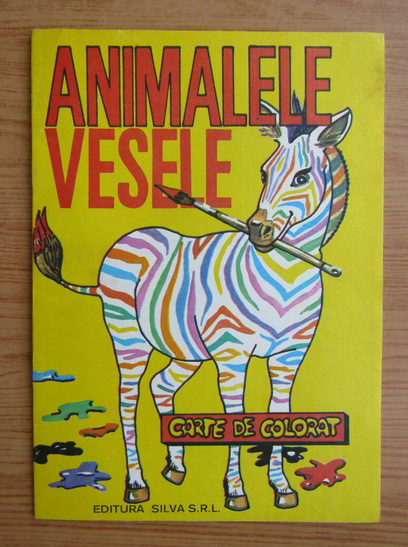 Anticariat: Animalele vesele. Carte de colorat