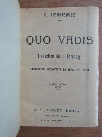Henryk Sienkiewicz - Quo Vadis (1935)