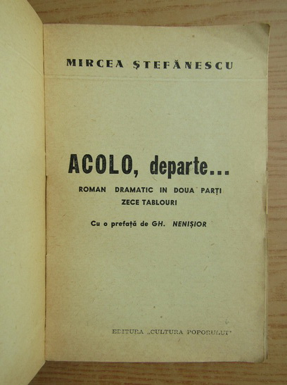 Mircea Stefanescu - Acolo, departe (1939)