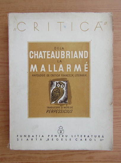 Anticariat: De la Chateaubriand la Mallarme (1938)