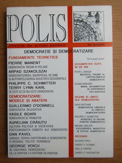 Anticariat: Revista Polis, nr. 3, 1994