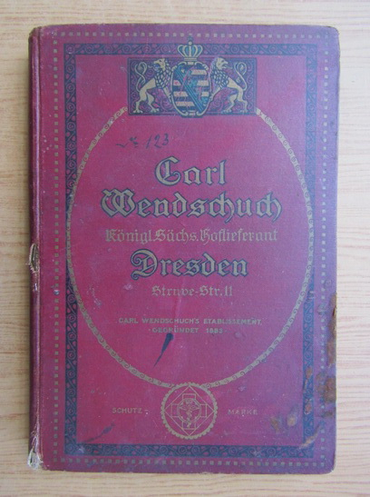 Anticariat: Carl Wendschuch - Haupt-Katalog (1910)