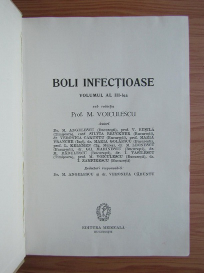 Marin Voiculescu - Boli infectioase (volumul 3)
