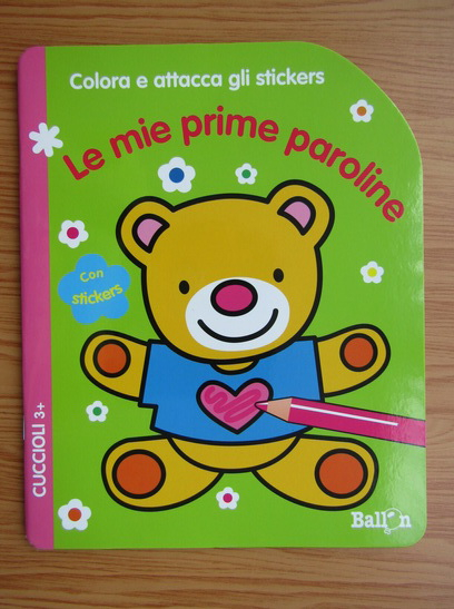 Anticariat: Colora e attacca gli stickers. La mie prime paroline