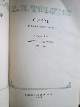 Lev Tolstoi - Opere (volumul 2)