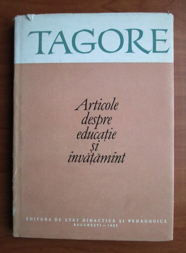 Anticariat: Tagore - Articole despre educatie si invatamant