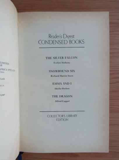 Colectia de Romane Reader's Digest (Evelyn Anthony, etc)