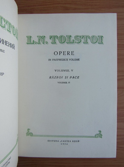 Lev Tolstoi - Opere (volumul 5)