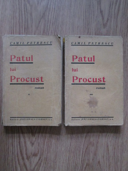 Camil Petrescu - Patul lui Procust, editie veche, cu autograful autorului