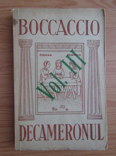 Anticariat: Giovanni Boccaccio - Decameronul (volumul 3, 1936)