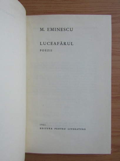 Mihai Eminescu - Luceafarul