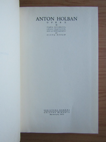 Anton Holban - Opere (volumul 2)