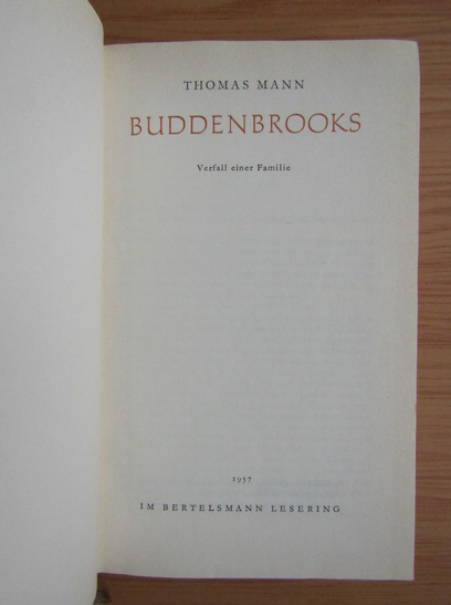 Thomas Mann - Buddenbrooks