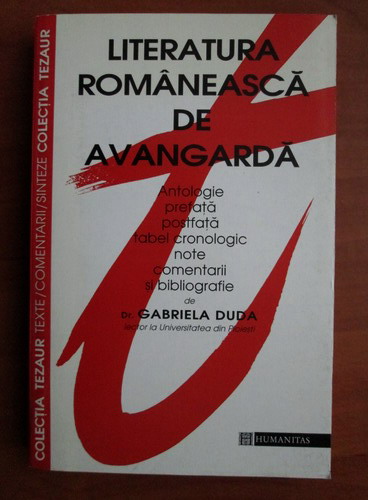Anticariat: Gabriela Duda - Literatura romaneasca de avangarda. Antologie