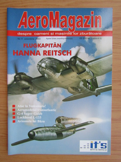 Anticariat: Revista AeroMagazin, nr. 11, octombrie 2003