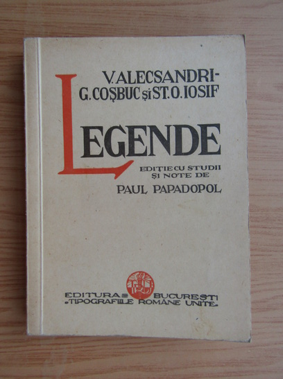 Anticariat: Paul I. Papadopol - Legende (1950)