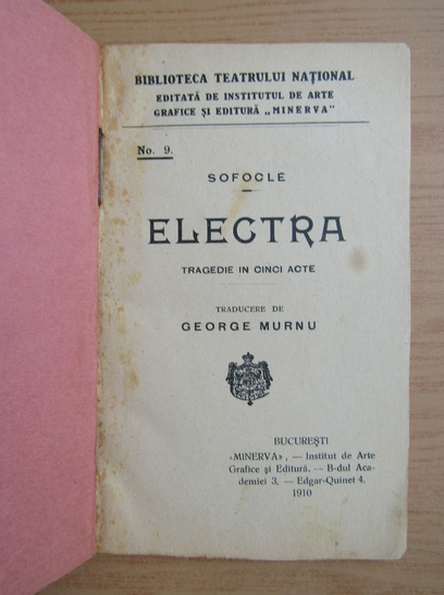 Sofocle - Electra (1910)