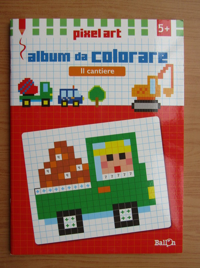 Anticariat: Pixel art. Album da colorare. Il cantiere