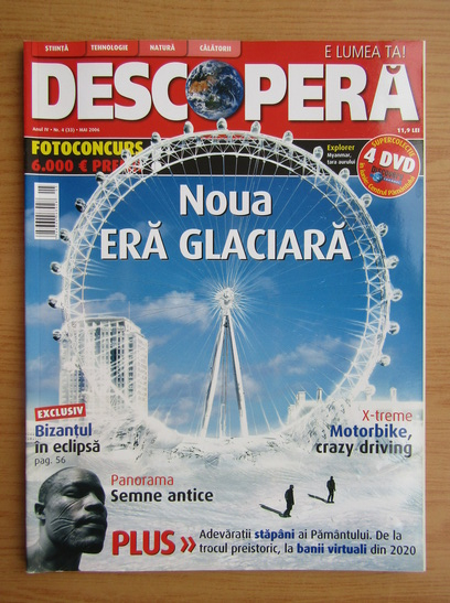 Anticariat: Revista Descopera, anul IV, nr. 4 (33), mai 2006