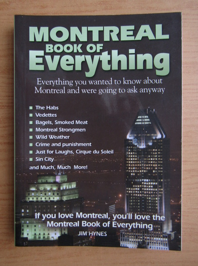 Anticariat: Jim Hynes - Montreal. Book of everything