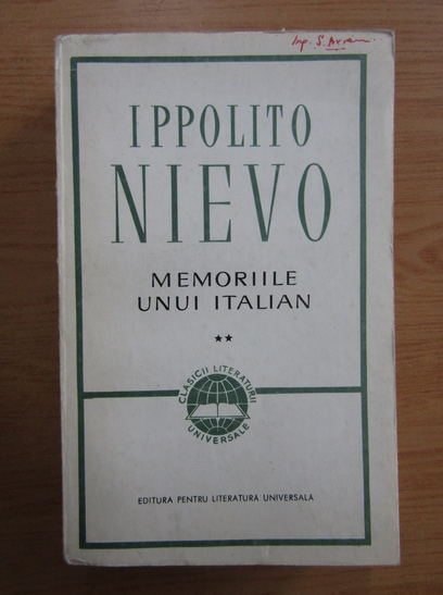 Anticariat: Ippolito Nievo - Memoriile unui italian (volumul 2)