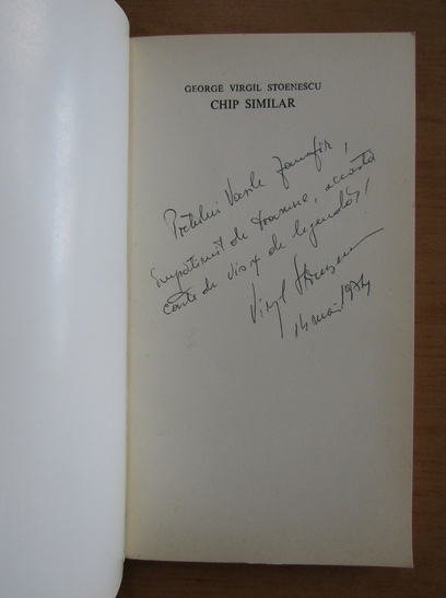 Anticariat: George Virgil Stoenescu - Chip similar (cu autograful autorului)