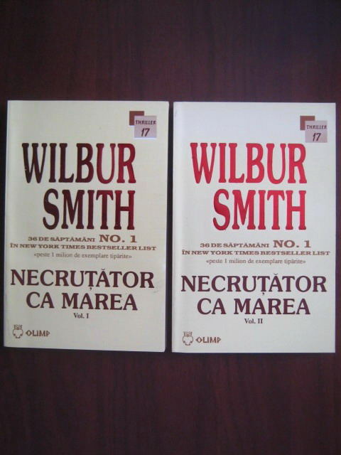 Anticariat: Wilbur Smith - Necrutator ca marea (2 volume)