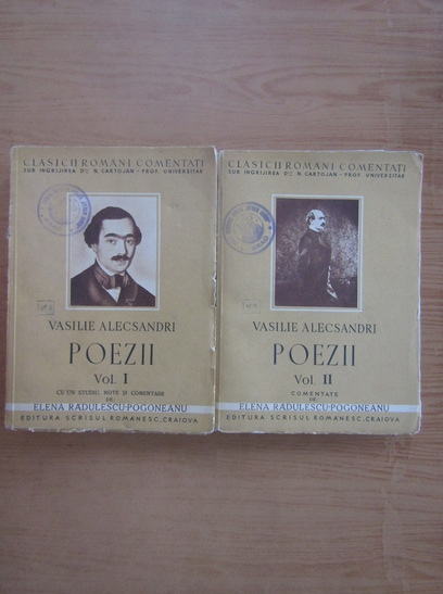 Anticariat: Vasile Alecsandri - Poezii (2 volume)