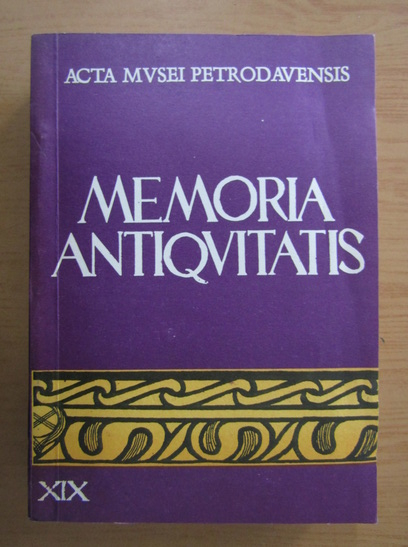 Anticariat: Memoria Antiquitatis (volumul 19, 1994)