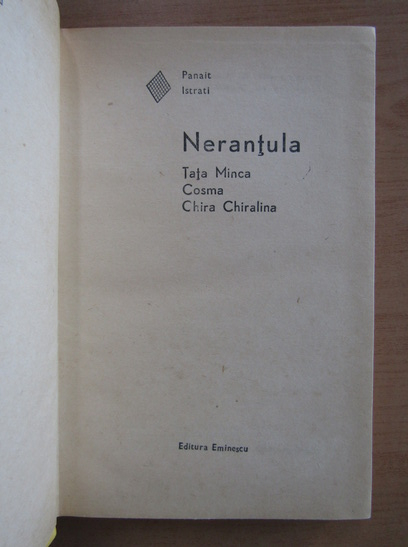 Panait Istrati - Nerantula