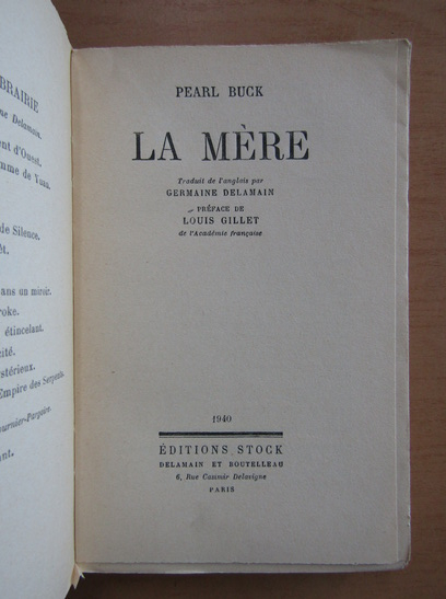 Pearl Buck - La Mere