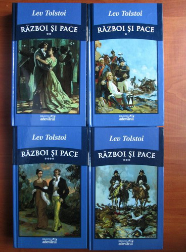 Anticariat: Lev Tolstoi - Razboi si pace (4 volume) - editura Adevarul