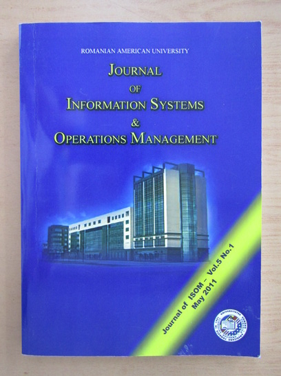 Anticariat: Journal of Information Systems and Operations Management, volumul 5, nr. 1, mai 2011