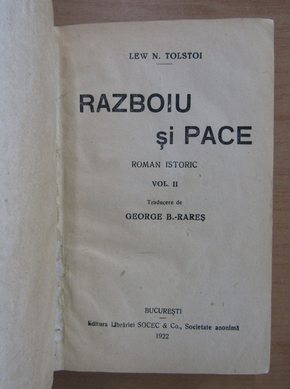 Lew Nikolajewitsch Tolstoi - Razboiu si pace (volumul 2)