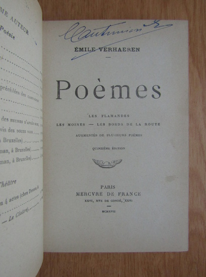 Emile Verhaeren - Poemes