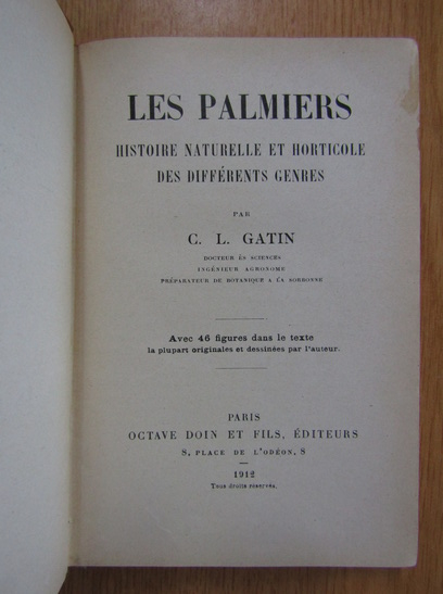 C. L. Gatin - Les palmiers