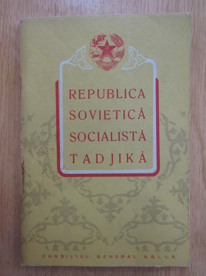 Anticariat: Republica sovietica socialista Tadjika