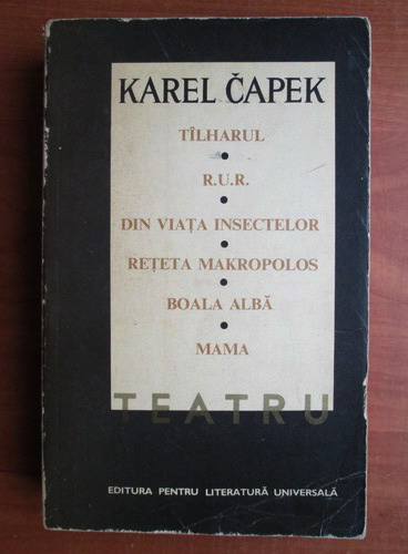Anticariat: Karel Capek - Teatru